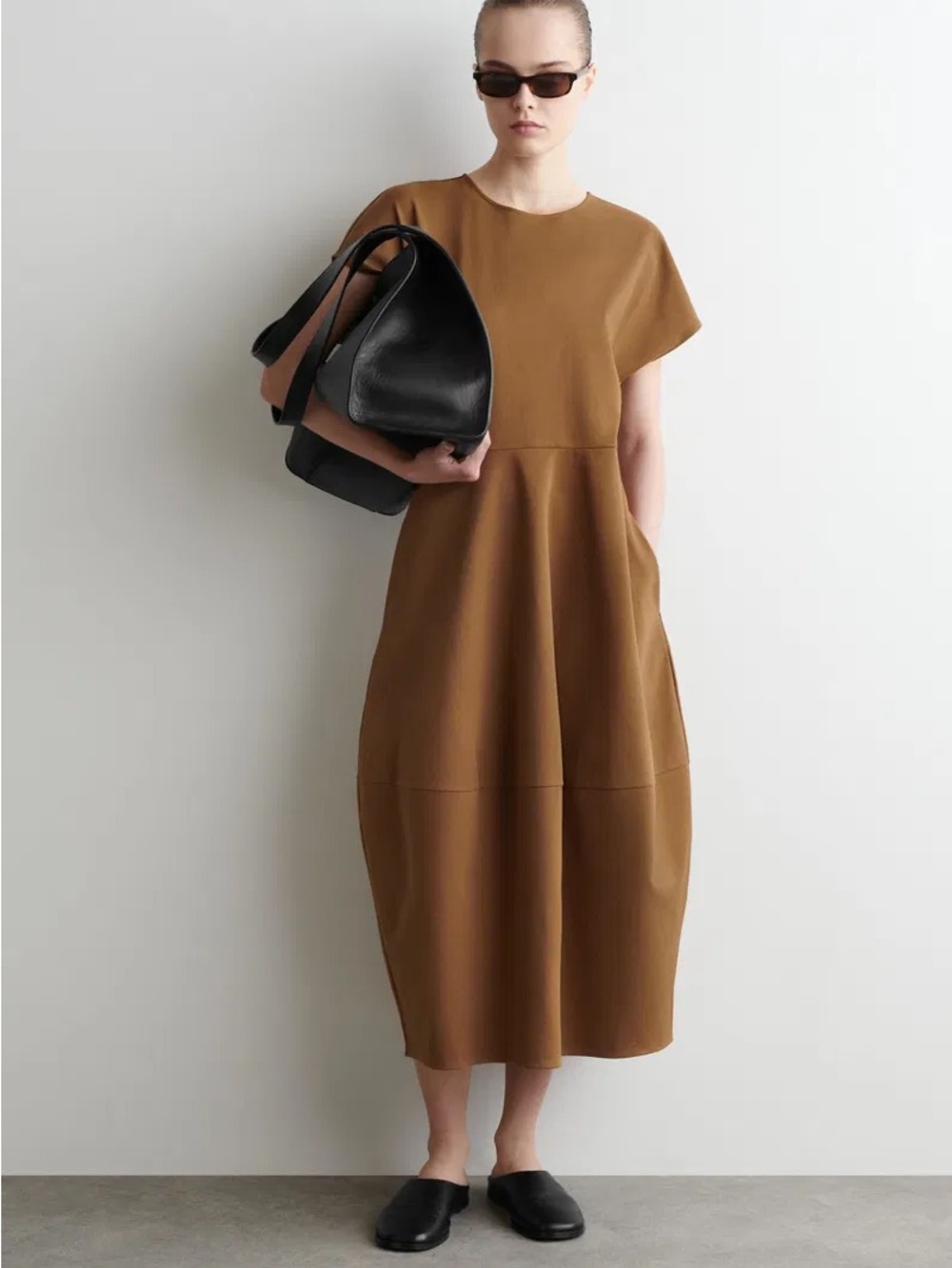 COS Short-Sleeve Midi Dress